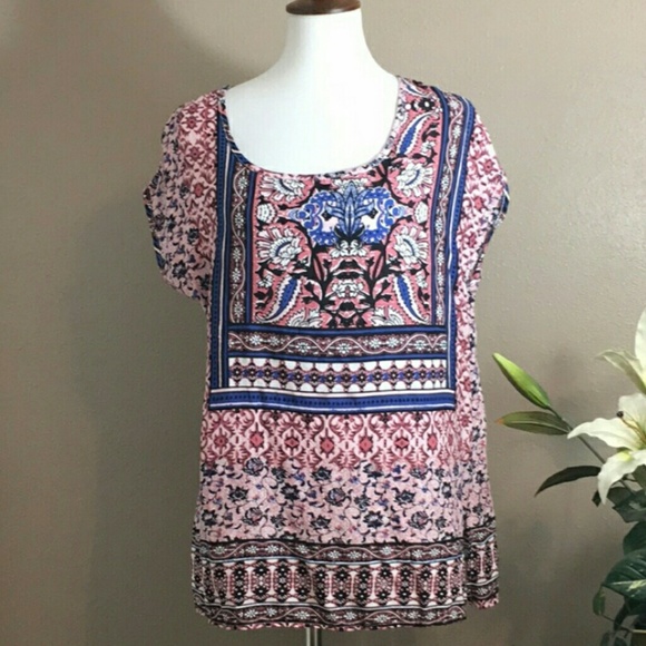 Claudia Richard Tops - NWT. Bohemian Style Loose Blouse